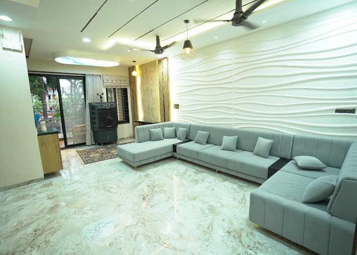 The 3D Wave Acoustic Salon & Modular Sectional Lounge
